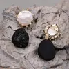 Pendientes colgantes G-G Culturados Keshi Pearl Real Black Meteorite Stone Party Jewellry Regalos