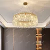 Lustres Biewalk Crystal moderne Round Chandelier Room Decoration Living Bedroom Kitchen Dining Indoor Light