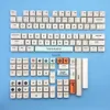 Tangentbord Plast tema Personlig termisk sublimering Keycaps Lämpliga för mekanisk tangentbordshöjd 128 Keys H240412