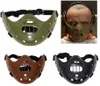 Hannibal Masques Horreur Hannibal Scary Resin Lecter le silence des agneaux Masquerade Cosplay Party Halloween Mask 3 Colors Q0806350865