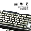 Toetsenborden mechanisch toetsenbord keycaps pbt thermische sublimatie aangepast asa zeer inkt jiangnan thema pudding h240412