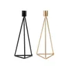 Candlers Nordic Geometric Holder Hollow Out Metal Congle Couetlestick Container Desktop Decor Home