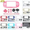 Cases JCD voorste shell -hoes voor Sony PSP1000 Console Face Plate behuizing deksel + knopkit + Geleidende rubberknop voor PSP 1000