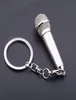 Kimter Charm Music Microphone Voice Key Rings Metal Singer Rapper Rock Keyfobs Femmes Men Purse Sac Prendant Car cadeau Keychains M1737641356