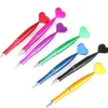 Pens 20pcs Heart Rotary BallPoint Pen Penna Penne Penne Penne Penne Studente Ballpoint Pen Stullo Funzionalità