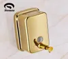 Whole and Retail Solid Brass Bathroom Liquid Soap Dispenser Gold Polished Wall Mount Y2004076152671