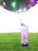 Ballon Luminal LED Ballon Transparent Colored Flinshing Lighting Ballons avec 70 cm Pole de mariage décorations de vacances A421120882