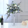 10st Crystal Wedding Banket Artificial Bouquet Display Rack Column Floral Stand Hotel Restaurang Event Floral Stand Stand