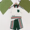 Fasion New Brand Designer Polo Suit Summer Cotton High Quality Children'sショーツハイエンド子供スポーツスーツサイズ90cm-150cmA5