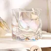 Verres à vin 250 ml de verre whisky cocktail créatif tasse japonais bar whisky bière brandy transparent