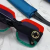 083S 008 54 mm surdimensionné carré noir noir lunettes de soleil neuves avec tags box couleur mixte gradient scintigé