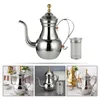 Tasses Coffee Kettle Household Ta To Pot Poth To-tricol Staging en acier inoxydable en acier inoxydable à l'eau