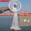 Finefish Catch Little Fish Net 7-8 mm Small Mesh Hole Cast Net Sardines Fishing Network USA Hand Throw Cast Net Outdoor Tool 240408