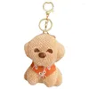 Hooks Cartoon Peluş Puppy Keychain Kolye Kolye Moda Bebek Oyuncak Sevimli Kadın Hediye Aksesuarları