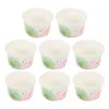 Wegwerpbekers rietjes 8 pc's ijs papier kom cup kommen feestaccessoires cake containers jelly houder