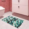 Badmatten Moderne Noordse geometrie Groene olie schilderstijl vloer mat deur anti-slip tapijt slaapkamer woonkamer huisdecoratie