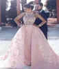 2017 ثوب الكرة الوردي الجديد فساتين الزفاف عالية الرقبة الوهم الدانتيل ثلاثية الأزهار الأزهار الزهور الزفاف الزفاف الزفاف بالإضافة إلى حجم BRI5427038