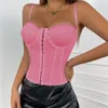 Camisoles Tanks Женские летние кружевные кружевные сетки Sexy Vintage Spaghetti Stop Top Open Back Back Coseed Corset Выход на вечеринку 2024