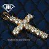 Custom Jewelry Men's Women's Hiphop Crucifix Charm 925 Silver 5.61ctw Crushed Iced Moissanite Cross Pendant for Necklace