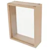 Frames Flower Po Frame Vintage Wooden Three-dimensional Dried Display Case DIY Bedroom Decoration