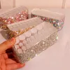 Storage Bags Luxury Handmade Bling DIY Sparkle Eyebrow Pencil Collective Make Up Container For Celebrity Girls