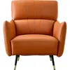 Decorative Figurines ZL Leather Sofa Single Lounge Chair Small Apartment