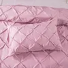 Set di biancheria da letto da 3 pezzi copertura trapunta a colori solidi e set di cuscini set di piumone king size