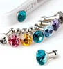 Spedisci 100 pezzi Crystal Anti Dust Plug da 35 mm per iPhone 6S 5S 7 Plus Samsung Rhinestones Telefoni Gadget cellulare cellulare AC7784849