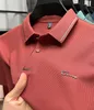 High End Luksusowa marka mody Diamond zaawansowany zaawansowany drukowana koszulka polo Summer Korean wersja męska T-shirt 240412