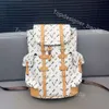 Nouveau designer de haute qualité sac à dos de luxe de luxe sac à dos hommes femmes de voyage de voyage en toile enduite de vache de vache à école de borde en cuir sac à dos