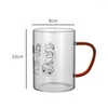 Wijnglazen ins -stijl Cartoon Milk koffie Coffee Coffee Coffee Sap Tea Breakfast Cups Leuke cadeaus drinken