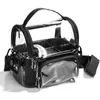 PVC Makeup Bag For Women stor kapacitet Resor Vattentät transparent kosmetisk låda med fack 240329