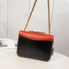 Designer de bolsa de marca vende bolsas femininas com desconto de 65% nova cadeia clássica de bolsa de ombro pequena pequena