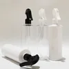 Lagerflaschen 15pcs 400 ml leer weiße klare Plastikflasche Trigger -Sprühstoff -Wasserpumpen für Blumen Haushalt Make -up Kosmetik