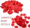 1000pcslot Silk Rose Flower Petals Rose Pétalas Decoração para Evento de Casamento Romântico para Evento de Casamento Decoração Decoração Weddin2938036