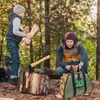 Opbergzakken brandhoutzak waterbestendige houtbekleding drager zware tote houten met handgrepen voor kampeertrip