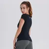 Active Shirts Sports Top Women's Half Sleeved Thin Cover Shirt Round Neck T-shirt Breathable Quick Drying Fitness Yoga Short Running