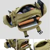 Outdoor Hiking Waist Bag 600D Waterproof Oxford Climbing Shoulder Bags Military Tactical Fishing Camping Hiking Pouch Chest Bag 240409