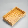 Tea Trays Bamboo Tray Top Grade Wooden Japanese With Drain Nanzhu Kungfu Simple Household Gongfu Set Board Rectangular