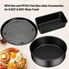 Bakningsformar som är inställda på ninja foodi 6.5 8QT-tillbehör potten nonstick baksida med multifunktionspannor crisper limpa