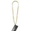 Decoratieve beeldjes Mobiele telefoon Lanyard Riem Daisy Bloemtouw Katoenmateriaal met klein uiterlijk Dubbel