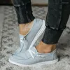 Fitness Shoes Fashion Women Flats Casual Woman Lace Up Plus Size Canvas Girl Sports Vulcanized Walk