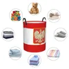 Laundry Bags Dirty Basket Poland Flag Folding Clothing Storage Bucket Toy Home Waterproof Organizer