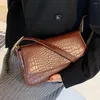 Bag Muster Square Crocodile Achsel