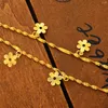 Очаровательные браслеты золотой цветовой цепь с кулонкой для цветов 5 шт.