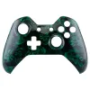 Cases expleteren voor Xbox One -controllers vervangende onderdelen voorste shell groene hydro dippd schedel