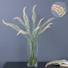 Decorative Flowers 75cm Ponytail Simulated Flower Wedding Home Decoration Vase Arrangement Single Branch 2-Pronged Plastic