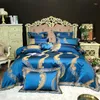 Bedding Sets All Cotton Pure Four Tribute Silk Jacquard Light Luxury Embroidery Bed Cover Sheets Set Home