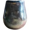 Wazony Magiczny kolor węgla kryształowa butelka ręcznie wykonana sztuka szklana metalowa wazon kwiat świecznika