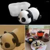 Pişirme Kalıpları Kalıp temizlenmesi kolay fondan 3d sevimli panda şekil silikon kek kurabiyeleri çikolata diy